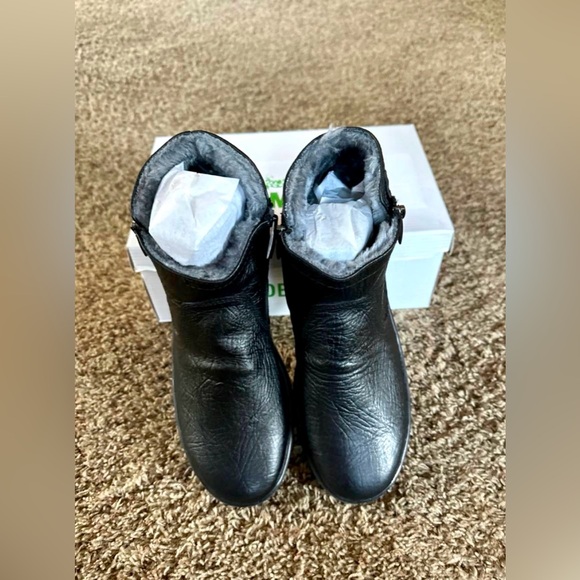 New RARE VINTAGE SALAMANDER Mens Black Leather Double Side Zip Boots - Picture 3 of 12